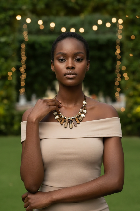 Tiger-eye Double Necklace