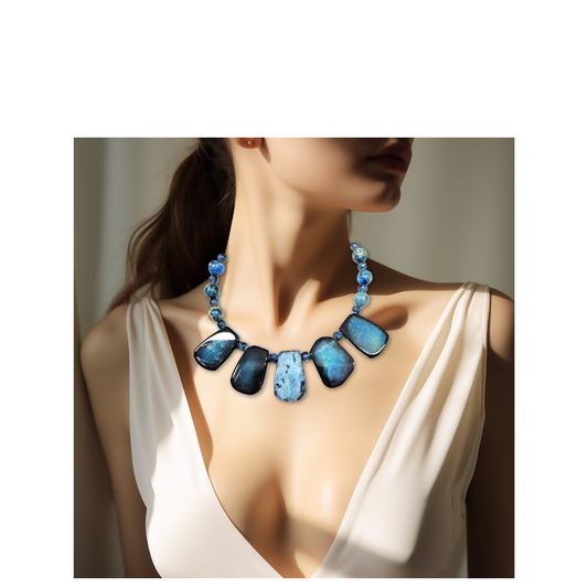 Turquoise Imperial Jasper Necklace