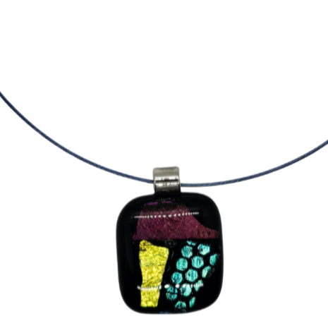 Dichroic Fused Glass Pendant