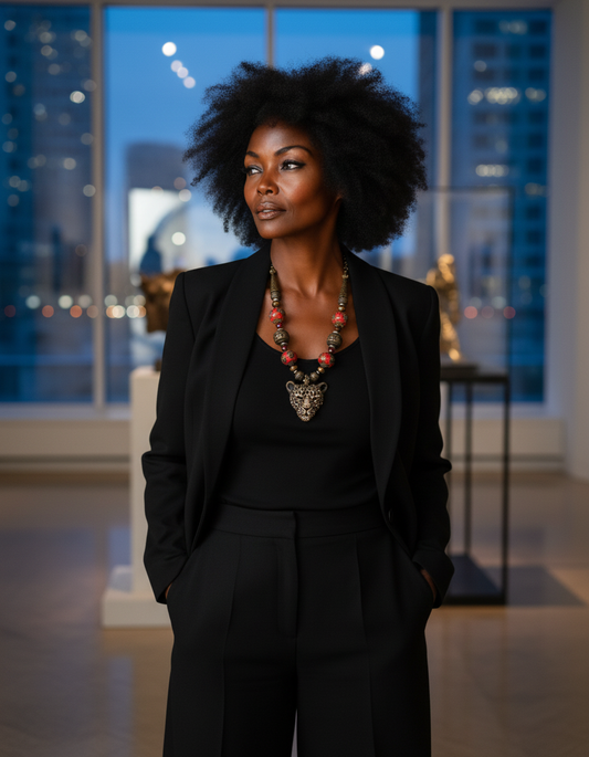 Wild Presence — Leopard Statement Necklace