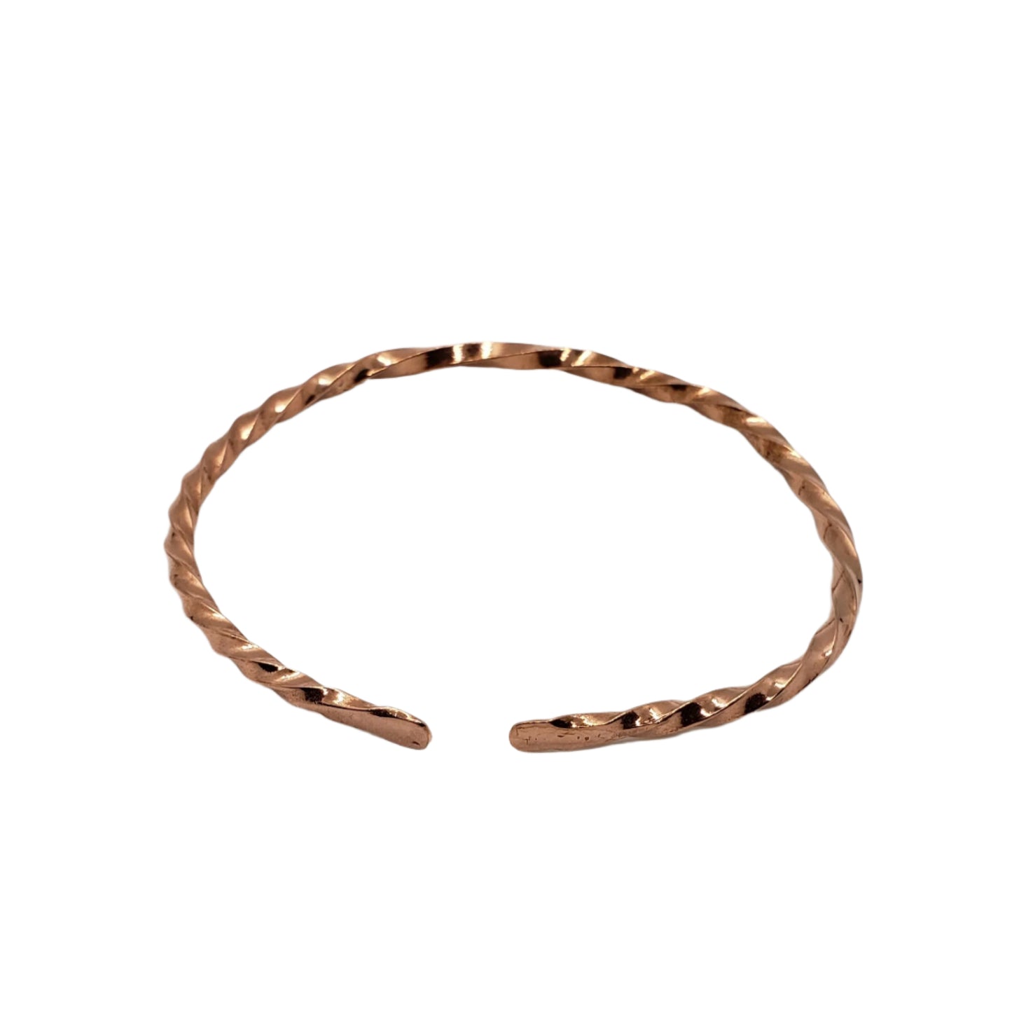 Copper Twist Open Bracelet