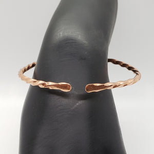 Copper Twist Open Bracelet