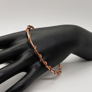 Copper Twist Wrap Bracelet
