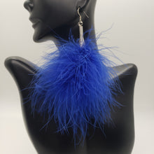 Load image into Gallery viewer, Royal Blue Puff Earrings