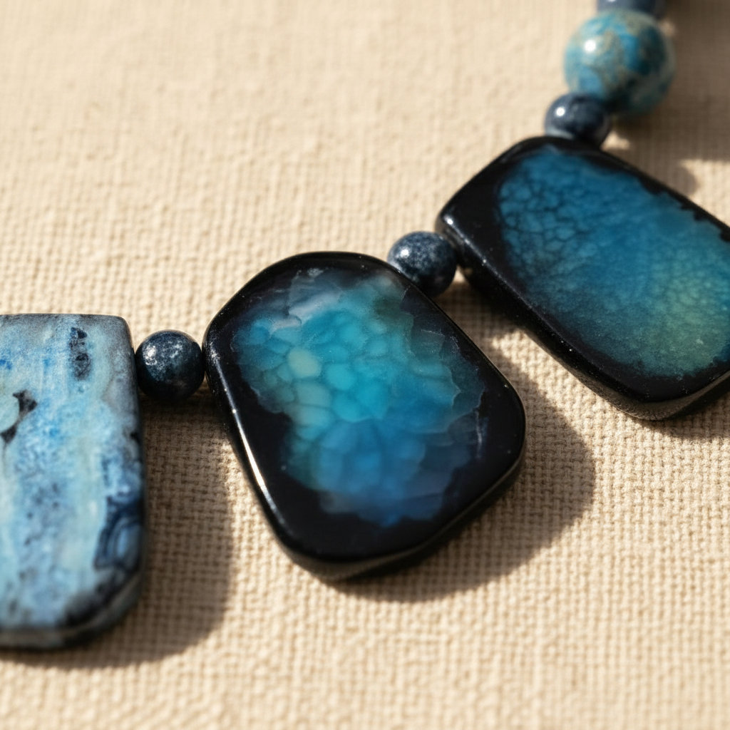 Turquoise Imperial Jasper Necklace