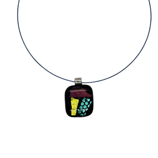 Dichroic Fused Glass Pendant