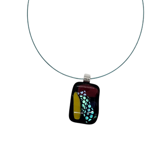 Dichroic Fused Glass Pendant