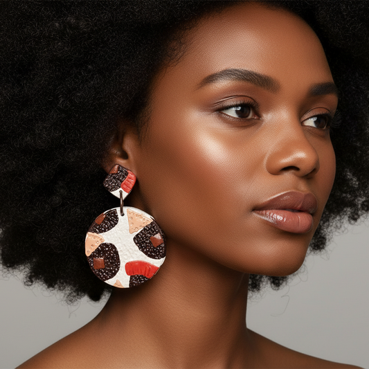 Round Metro Earrings