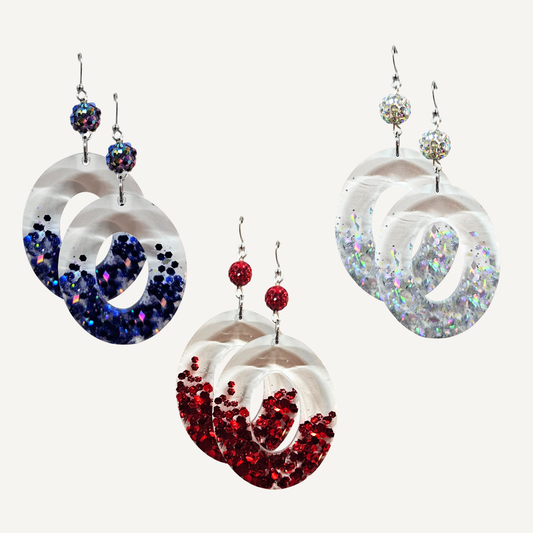 Triple Pack Shimmer Dangle Earrings