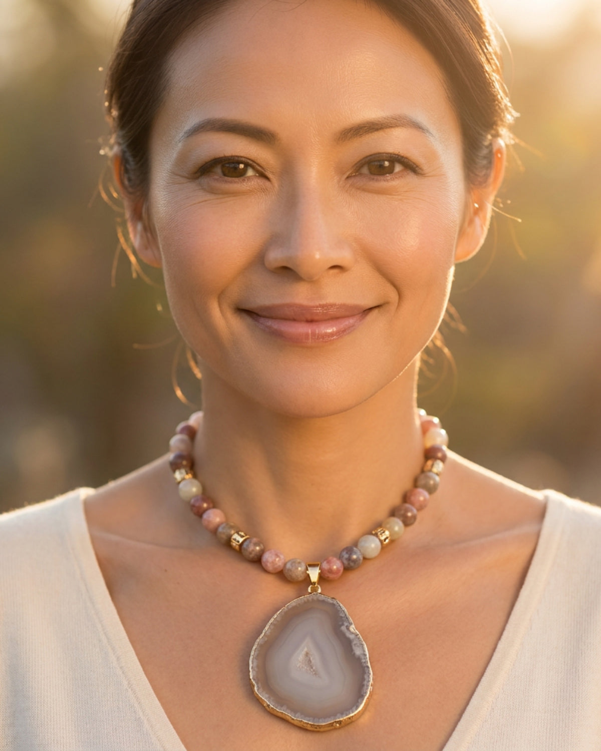Sandstone Beaded Necklace
