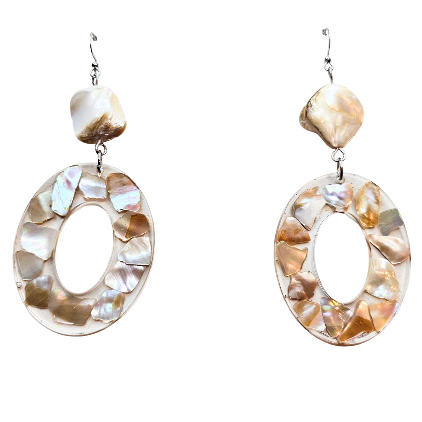 Acrylic Shell Drop Earrings