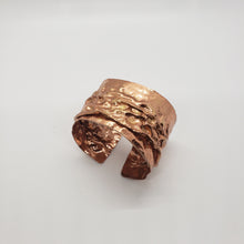 Load image into Gallery viewer, Copper Textured Cuff Bracelet