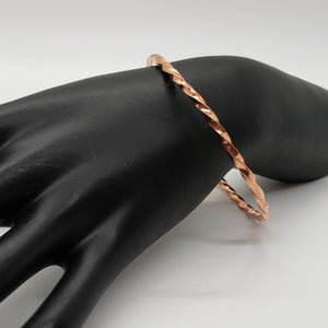Copper Twist Closed Bracelet