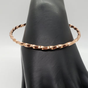 Copper Twist Closed Bracelet